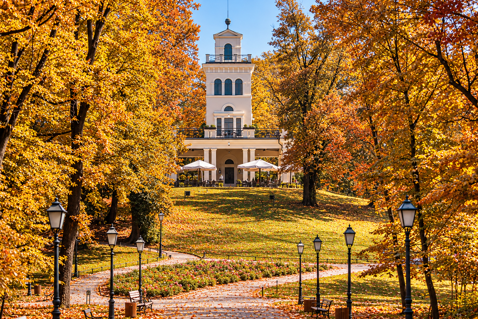 Park Maksimir u Zagrebu – glavna šetnica i vidikovac